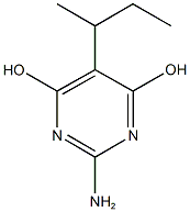 2-amino-5-sec-butyl-4,6-pyrimidinediol 结构式