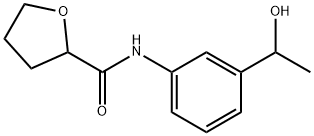 N-[3-(1-hydroxyethyl)phenyl]tetrahydro-2-furancarboxamide 结构式