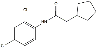 2-cyclopentyl-N-(2,4-dichlorophenyl)acetamide 结构式