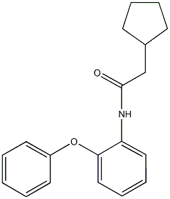 2-cyclopentyl-N-(2-phenoxyphenyl)acetamide 结构式