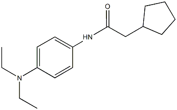 2-cyclopentyl-N-[4-(diethylamino)phenyl]acetamide 结构式