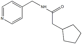 2-cyclopentyl-N-(4-pyridinylmethyl)acetamide 结构式