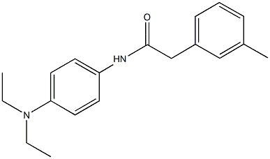N-[4-(diethylamino)phenyl]-2-(3-methylphenyl)acetamide 结构式