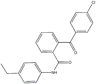 2-(4-chlorobenzoyl)-N-(4-ethylphenyl)benzamide 结构式