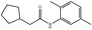 2-cyclopentyl-N-(2,5-dimethylphenyl)acetamide 结构式