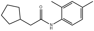 2-cyclopentyl-N-(2,4-dimethylphenyl)acetamide 结构式