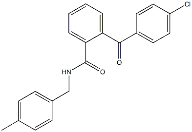2-(4-chlorobenzoyl)-N-(4-methylbenzyl)benzamide 结构式