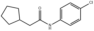 N-(4-chlorophenyl)-2-cyclopentylacetamide 结构式