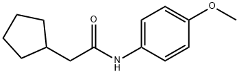 2-cyclopentyl-N-(4-methoxyphenyl)acetamide 结构式