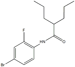 N-(4-bromo-2-fluorophenyl)-2-propylpentanamide 结构式