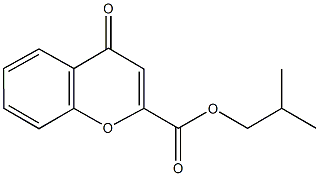 isobutyl 4-oxo-4H-chromene-2-carboxylate 结构式