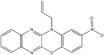 12-allyl-2-nitro-12H-quinoxalino[2,3-b][1,4]benzoxazine 结构式