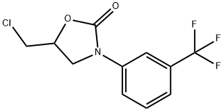 5-(chloromethyl)-3-[3-(trifluoromethyl)phenyl]-1,3-oxazolidin-2-one 结构式