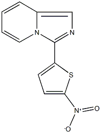 3-{5-nitro-2-thienyl}imidazo[1,5-a]pyridine 结构式