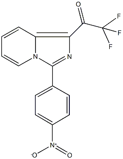 2,2,2-trifluoro-1-(3-{4-nitrophenyl}imidazo[1,5-a]pyridin-1-yl)ethanone 结构式