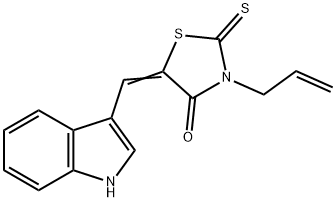3-allyl-5-(1H-indol-3-ylmethylene)-2-thioxo-1,3-thiazolidin-4-one 结构式