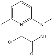 2-chloro-N'-methyl-N'-(6-methyl-2-pyridinyl)acetohydrazide 结构式