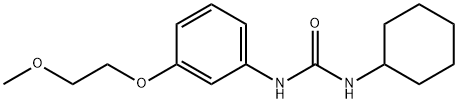 N-cyclohexyl-N'-[3-(2-methoxyethoxy)phenyl]urea 结构式