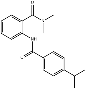 2-[(4-isopropylbenzoyl)amino]-N,N-dimethylbenzamide 结构式