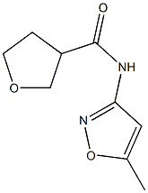 N-(5-methyl-3-isoxazolyl)tetrahydro-3-furancarboxamide 结构式