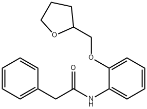 2-phenyl-N-[2-(tetrahydro-2-furanylmethoxy)phenyl]acetamide 结构式