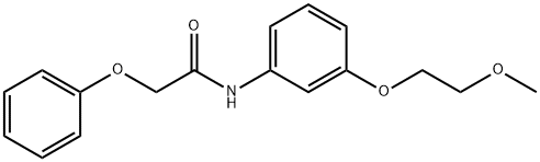 N-[3-(2-methoxyethoxy)phenyl]-2-phenoxyacetamide 结构式