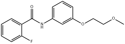 2-fluoro-N-[3-(2-methoxyethoxy)phenyl]benzamide 结构式