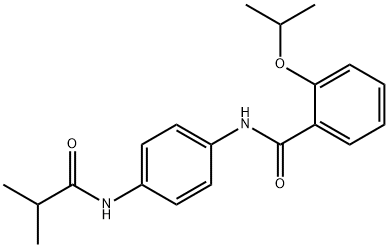 N-[4-(isobutyrylamino)phenyl]-2-isopropoxybenzamide 结构式