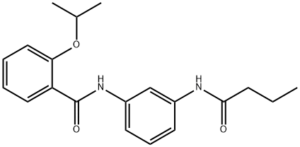 N-[3-(butyrylamino)phenyl]-2-isopropoxybenzamide 结构式