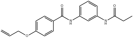4-(allyloxy)-N-[3-(propionylamino)phenyl]benzamide 结构式