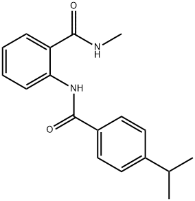 2-[(4-isopropylbenzoyl)amino]-N-methylbenzamide 结构式