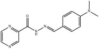 N'-[4-(dimethylamino)benzylidene]-2-pyrazinecarbohydrazide 结构式