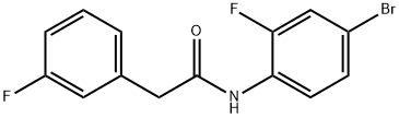 N-(4-bromo-2-fluorophenyl)-2-(3-fluorophenyl)acetamide 结构式