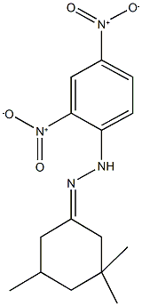 3,3,5-trimethylcyclohexanone {2,4-bisnitrophenyl}hydrazone 结构式