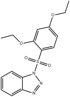 1-[(2,4-diethoxyphenyl)sulfonyl]-1H-1,2,3-benzotriazole 结构式