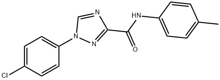 1-(4-chlorophenyl)-N-(4-methylphenyl)-1H-1,2,4-triazole-3-carboxamide 结构式