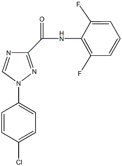 1-(4-chlorophenyl)-N-(2,6-difluorophenyl)-1H-1,2,4-triazole-3-carboxamide 结构式