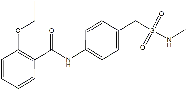 2-ethoxy-N-(4-{[(methylamino)sulfonyl]methyl}phenyl)benzamide 结构式