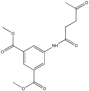 dimethyl 5-[(4-oxopentanoyl)amino]isophthalate 结构式