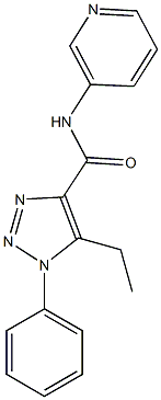 5-ethyl-1-phenyl-N-(3-pyridinyl)-1H-1,2,3-triazole-4-carboxamide 结构式