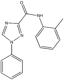 N-(2-methylphenyl)-1-phenyl-1H-1,2,4-triazole-3-carboxamide 结构式