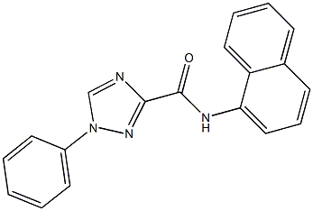 N-(1-naphthyl)-1-phenyl-1H-1,2,4-triazole-3-carboxamide 结构式