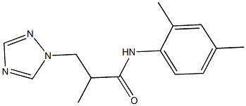 N-(2,4-dimethylphenyl)-2-methyl-3-(1H-1,2,4-triazol-1-yl)propanamide 结构式