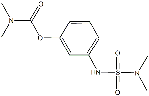 3-{[(dimethylamino)sulfonyl]amino}phenyl dimethylcarbamate 结构式