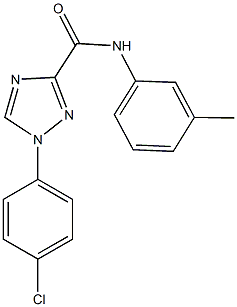 1-(4-chlorophenyl)-N-(3-methylphenyl)-1H-1,2,4-triazole-3-carboxamide 结构式