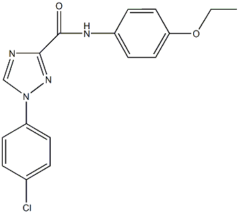 1-(4-chlorophenyl)-N-(4-ethoxyphenyl)-1H-1,2,4-triazole-3-carboxamide 结构式