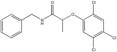 N-benzyl-2-(2,4,5-trichlorophenoxy)propanamide 结构式