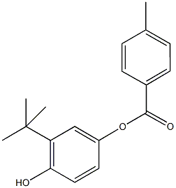 3-tert-butyl-4-hydroxyphenyl 4-methylbenzoate 结构式