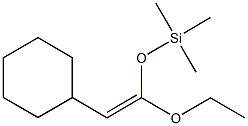 [(2-cyclohexyl-1-ethoxyvinyl)oxy](trimethyl)silane 结构式