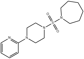 1-{[4-(2-pyridinyl)-1-piperazinyl]sulfonyl}azepane 结构式